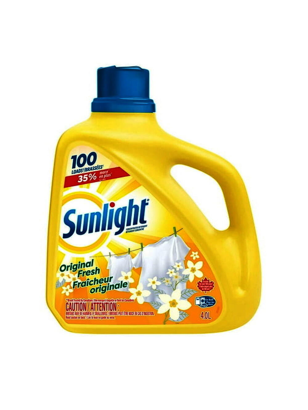 Sunlight Original Fresh 4L, 100wl Laundry Detergent